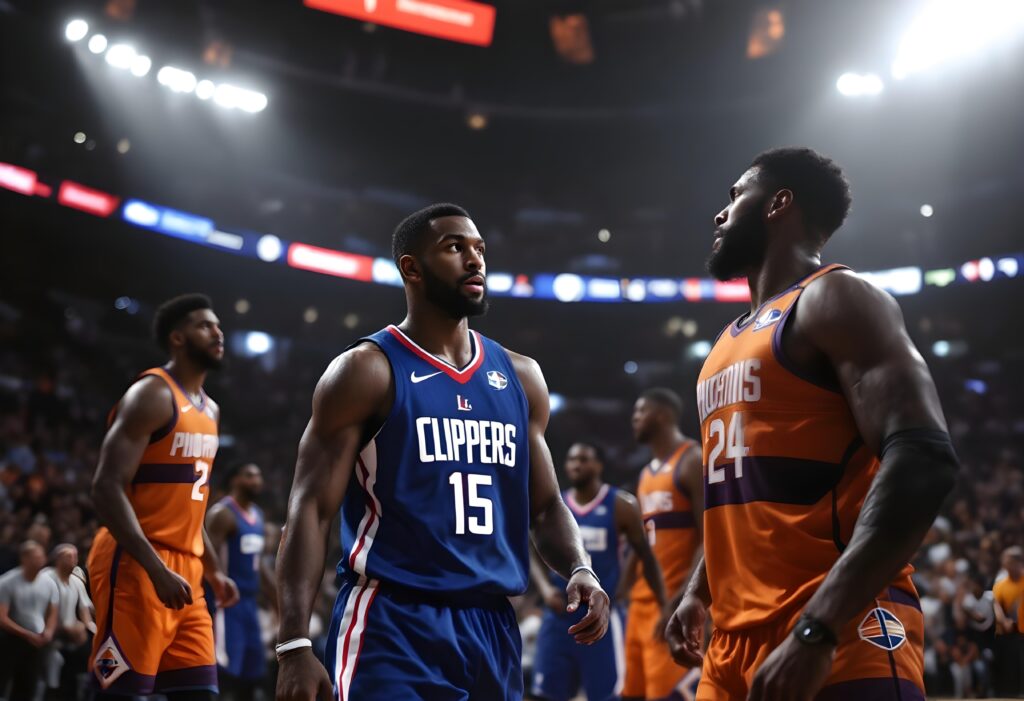 la clippers vs phoenix suns match player stats