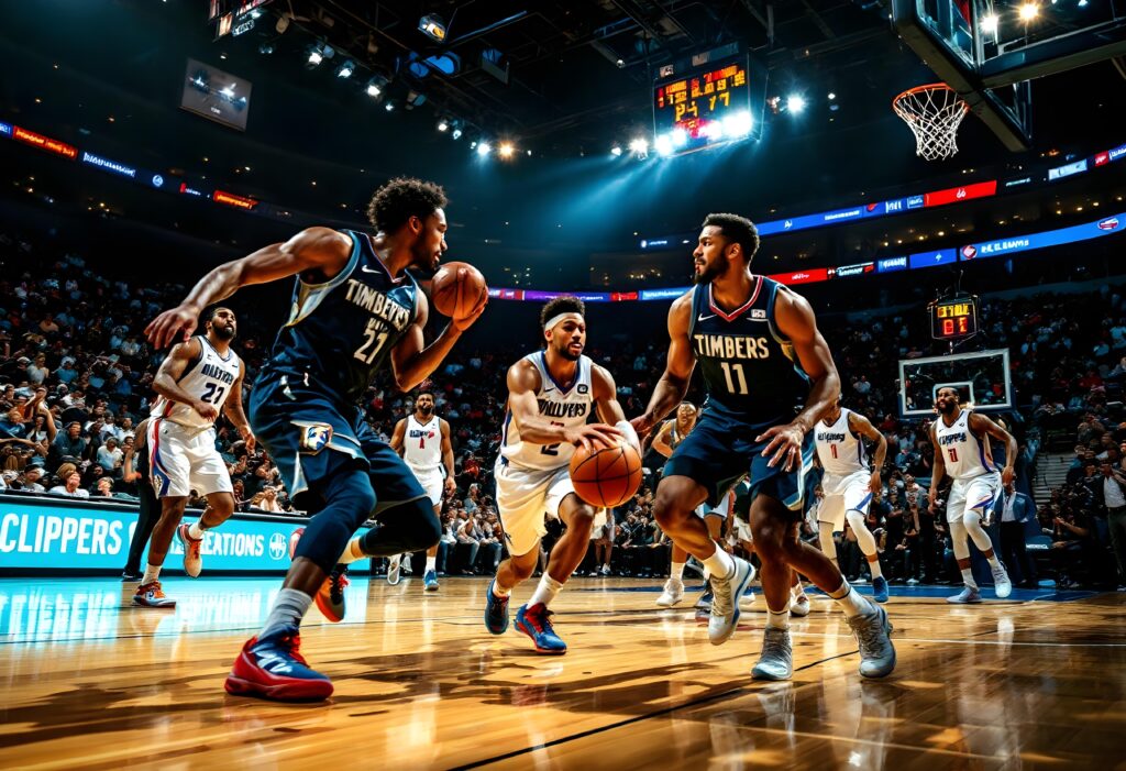 timberwolves vs la clippers match player stats